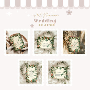 Save The Date Mariage Art nouveau flou doux