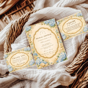 Serviette En Papier Vintage Fête de Mariage Hydrangea Côtière