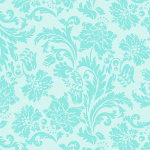 Damask turquoise mariage élégante invitation