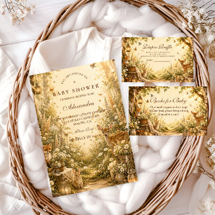 Serviette En Papier Fête de Naissance Bohème Forêt Enchantée