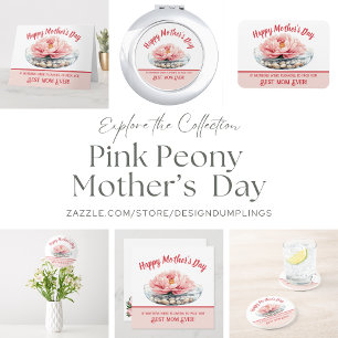 Carte Postale Pink Peony Fête des mères