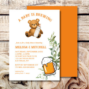 Invitation Un bébé brasse du baby shower