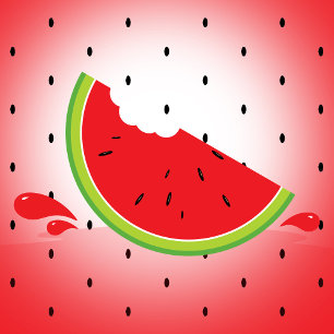 Watermelon 1er anniversaire Invitation avec photo