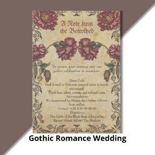Stickers Mariage Romance gothique - Sombre et élég
