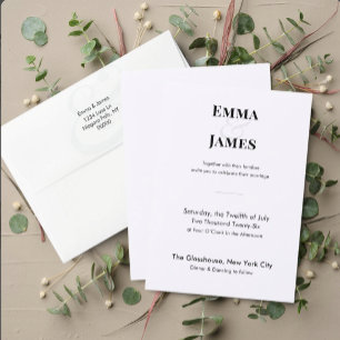 Poster Mariage Minimaliste Esperluette   Plan de table 12