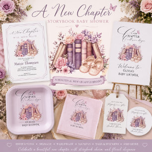 Dessous-de-verre En Papier Nouveau Chapitre Commence Livre Rose Histoire Bébé