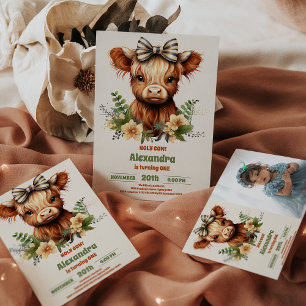Invitation Ferme Saint-Vache Highland 1er anniversaire Photo