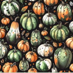 Coussin Citrouille Helloween Envelopper les feuilles de pa