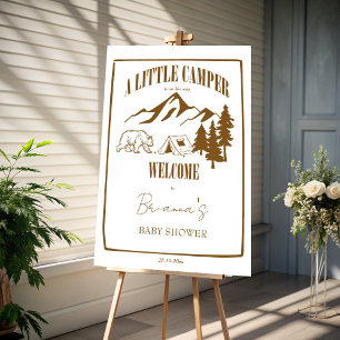 Carte De Remerciements Petit baby shower d'aventure de camping-car