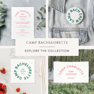 Serviette En Papier Camp Bachelorette Forest Green Personnalisé