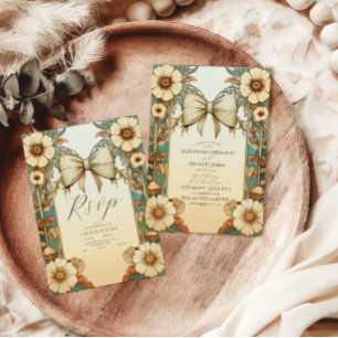 Invitation Tout En Un Fantastique Vintage Art Nouveau Mariage