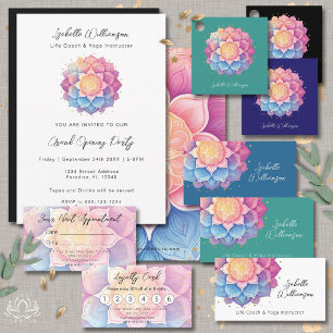 Invitation Méditation Fleur Mandala Holistique Métaphysique