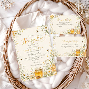 Invitation Baby Shower Petite Abeille à Miel