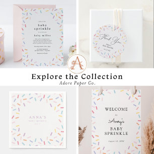 Invitation Saupoudrer l'invitation Baby shower