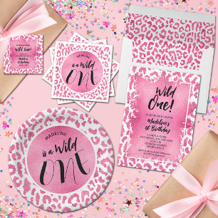 Papier Budget Leopard Two Wild 2e Anniversaire Invitation