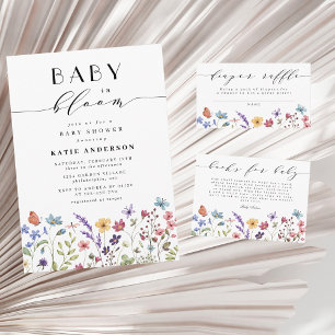 Serviette En Papier Bébé en Fleur Printemps Été Baby shower Floral