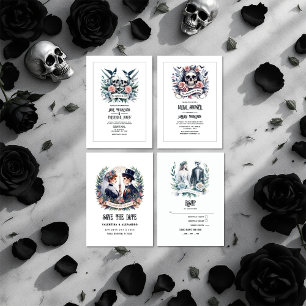 Invitation mariage "Jusqu'à ce que la mort nous sépare"