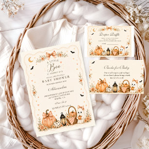 Kleine Boo Is Bijna Drie Herfst Baby Borrel Kaart