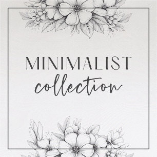 Faire-part de mariage minimaliste