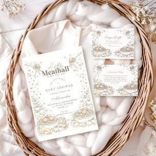 Invitation Baby Shower Fantaisiste Petite Boulette