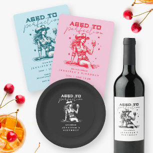 Invitations En Acrylique Vieilli à la perfection Cowgirl Whiskey fête d'ann