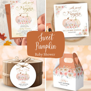 Ballotins Baby shower Floral Citrouille doux