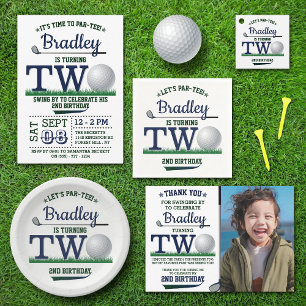Golf PAR-T-SHIRT 2e verjaardag Servet