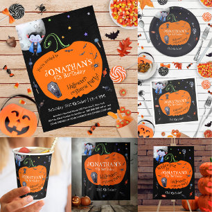 Assiettes En Carton Belle Aquarelle Halloween Costume pour enfants