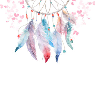 Invitation Boho Anemone Floral Turquoise Dreamcatcher Baby sh