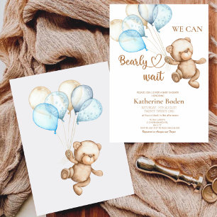 Papier Baby shower d'ours devinez combien de nounours