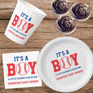 Little Slugger Baseball Boy Baby shower Servet