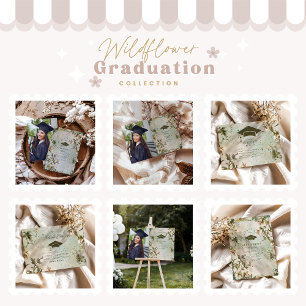 Cartons Réponse Fleur sauvage Bloom Graduation Party