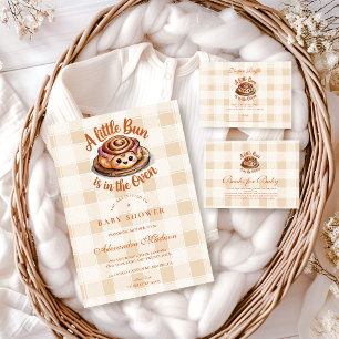 Carte D'accompagnement Bun dans le registre du Baby shower du four