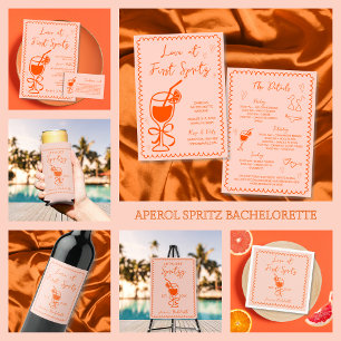 Invitation L'amour au premier Spritz Fête des mariées tirée m
