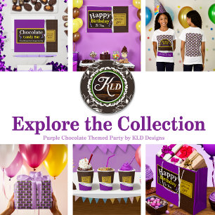 Invitation Fête de la barre de chocolat personnalisée