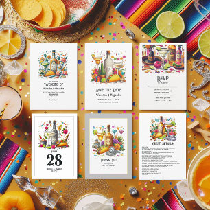 Numéro De Table Tacos animés et amusants et Mariage de Tequila Fie