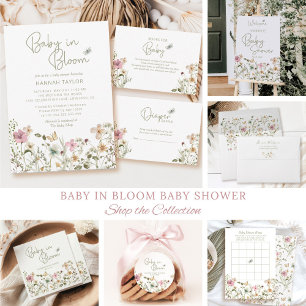 Invitation Baby in Bloom Girl Baby shower
