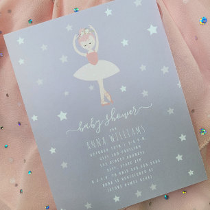 Invitation Baby shower Ballerina