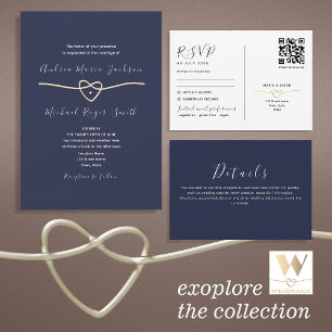 Serviette En Papier Élégante serviettes bleu marine pour Mariage