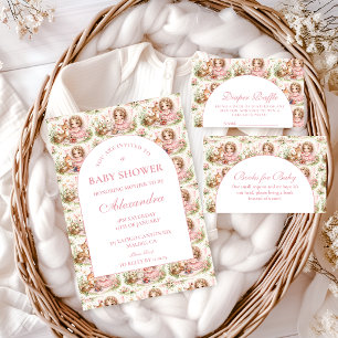 Serviette En Papier Baby Shower Fée Élégante