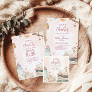 Serviette En Papier Un nouveau Baby shower de livre d'histoires