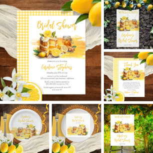 Carte De Remerciements Gâteau de citron Luscieux   Thé de gingembre