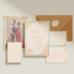 Carte de boîtier Mariage Mehndi Henna