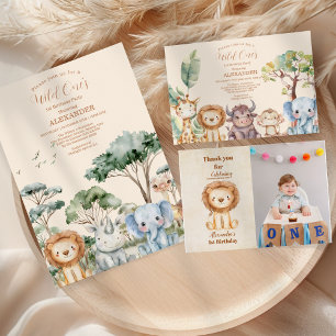 Serviette En Papier Safari Wild Un Anniversaire