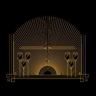 Art Deco Elegante klassieke bruiloft Save The Date