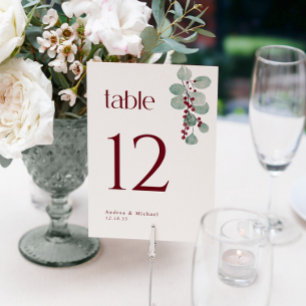 Invitation Vigne de Bourgogne simple Mariage d'hiver moderne