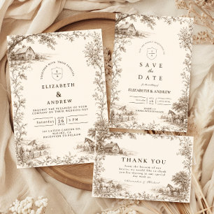 Invitation Mariage de grange rustique vintage