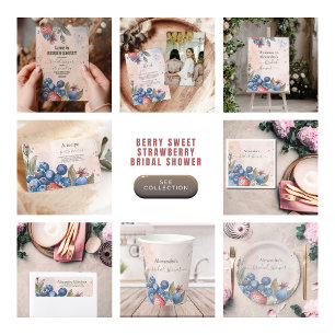 Serviette En Papier Chic Berry Sweet Fête des mariées fraise