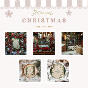 Invitation Fête de Noël Anémonique Blanc d'hiver