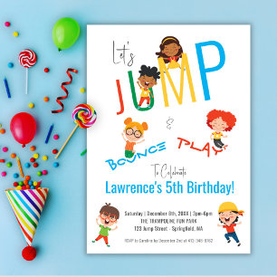 Prospectus 11,4 Cm X 14,2 Cm Fun pas cher Trampoline Park Jump Kids Party Anniv